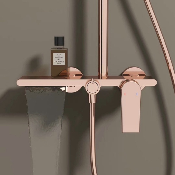 Set de dus AMANDA, Cu trei functii, Design Modern , Culoare Rose Gold - Img 2