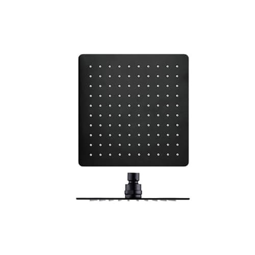 Sistem dus cu termostat PRO ERA VELDMAN Black, dus tip ploaie 20x20 cm, montaj pe perete, dus de mana, finisaj Negru Mat - Img 4