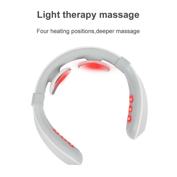 Aparat de Masaj Inteligent pentru Gat SeveShop, cu Functie de Incalzire si Impulsuri Electrice, Ameliorarea Durerilor Musculare, Masaj Relaxant Wireless, Design Ergonomic si Confortabil, Ideal pentru Relaxare Zilnica - Img 3