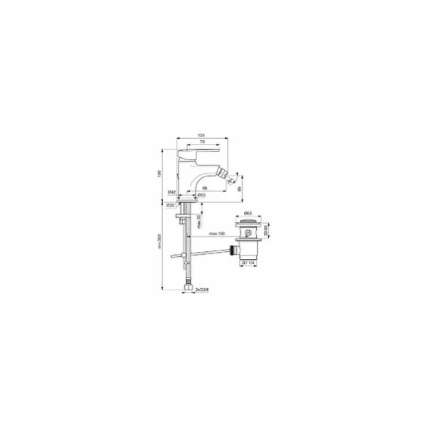 Baterie bideu Ideal Standard IdealStyle - Img 2