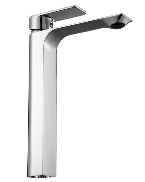 Baterie Lavoar REA URBAN CHROME HIGH, Montaj Pe Blat, Capat Fix, Inaltime 29 Cm, Finisaj Crom - Img 4