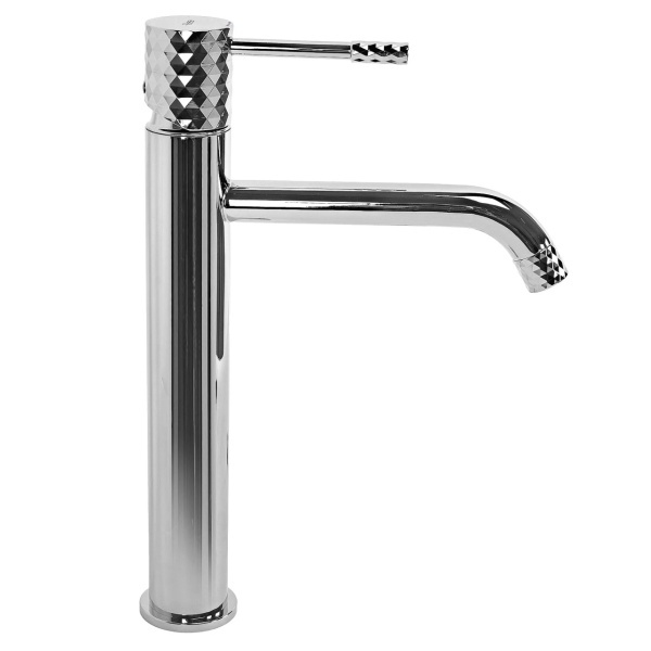 Baterie pentru lavoar Rea Lungo Diamond, Culoare Crom - Img 3