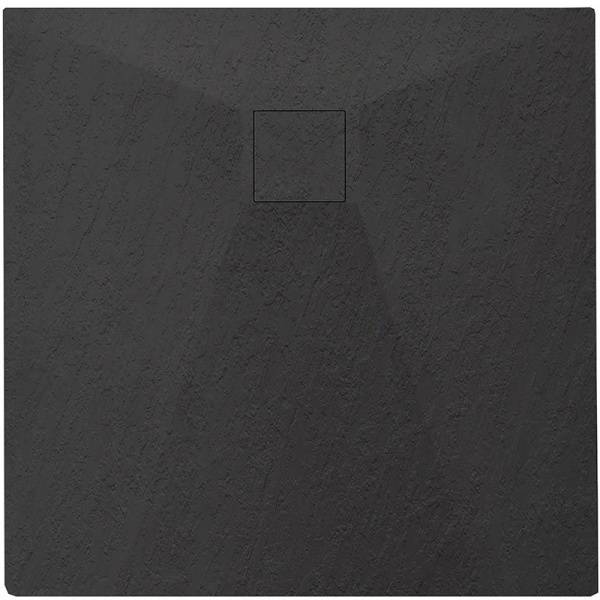 Cabina de dus cu rame negre din sticla securizata cu cadita neagra KZ08C-RIKO 90 x 90 cm - Img 6