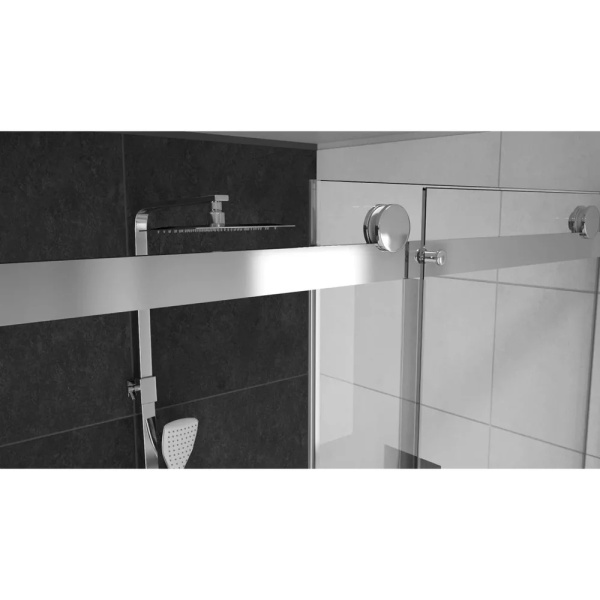 Cabina de dus cu usa glisanta Rea Nixon 150X80 crom dreapta - Img 5