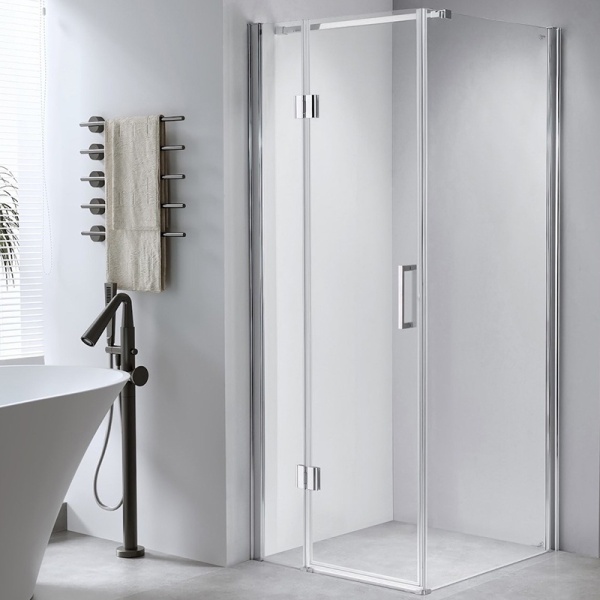 Cabina de dus din sticla profil aluminiu KZ1390B 90 x 90 cm - Img 2