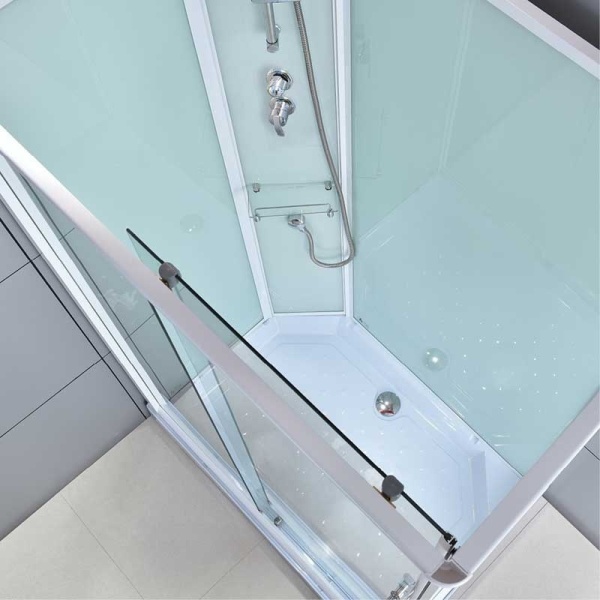 Cabina de dus dreptunghiulara WSH307L , Dimensiune 120x80 cm Cu cadita de dus inclusa, Varianta Stanga - Img 5
