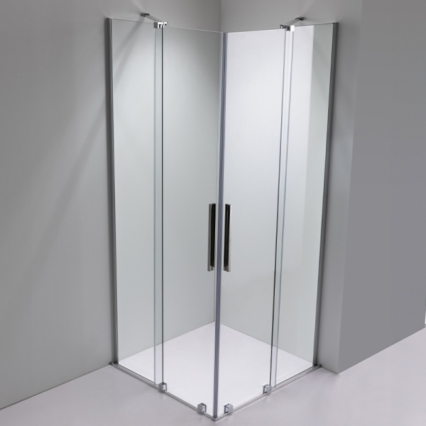 Cabina de dus patrata ASTRA-CH-A-100x2+D crom 100x100 cm 8 mm - Img 3