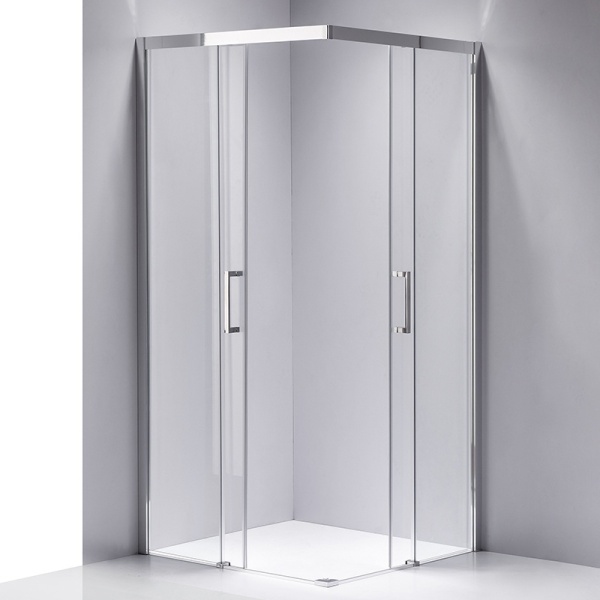 Cabina de dus Patrata KZ90B, Design Modern 90x90cm , Culoare Crom - Img 4