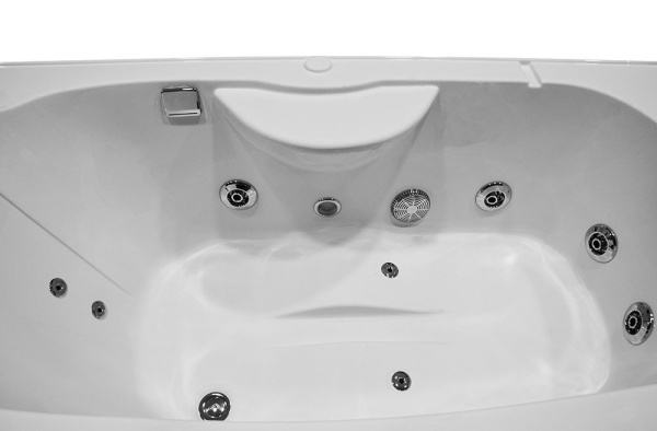 Cabina de dus SPA cu hidromasaj sticla neagra si rame argintii165x85x220 cm - Img 5