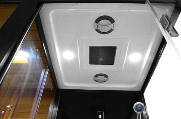 Cabina multifunctionala MO-1752B, sauna uscata, sauna cu aburi si cabina de dus, pe stanga. Dimensiune 180x110x223cm - Img 12
