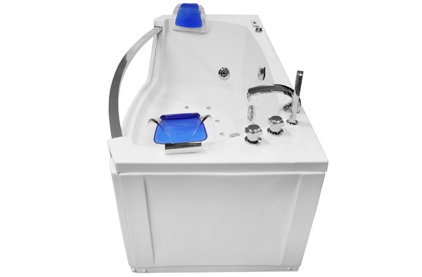 Cad?? Spa Premium cu Hidromasaj, 175x89x60 cm, Tetiere Albastre, 2 Locuri - Img 2