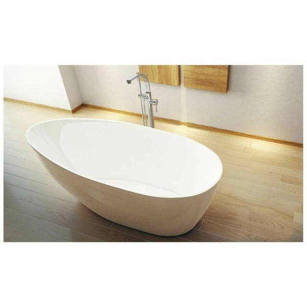 Cada de baie free-standing Besco Goya 170x72cm Culoare Alb Lucios - Img 2