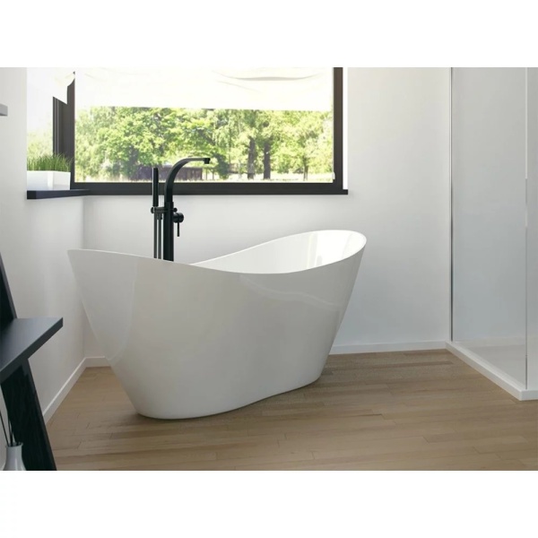 Cada de baie free-standing Besco Viya 170x72cm Culoare Alb Lucios - Img 5