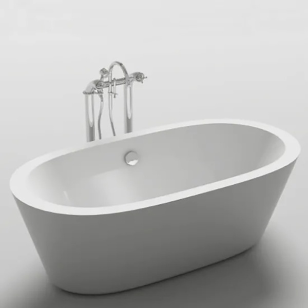 Cada de baie Freestanding , Dimensiune 170x80x60cm, Design Elegant, Culoare Alb - Img 2