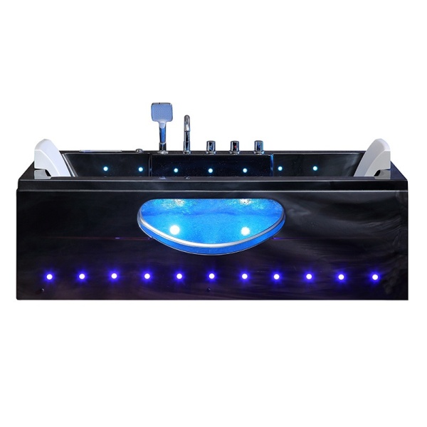 Cada de baie Iris 933A Cu Hidromasaj, Dimensiune 150x84cm Black Wave - Img 4