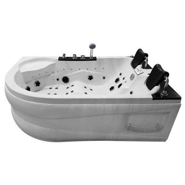 Cada de baie spa cu hidromasaj montaj dreapta 180x122x60 alba - Img 3