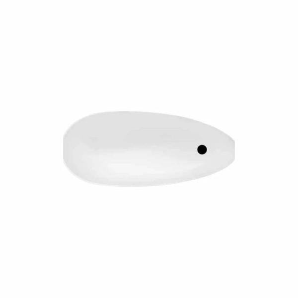 Cada freestanding Besco Keya 165x75 cm, Culoare Alb - Img 2