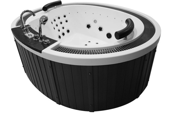 Cada SPA cu hidromasaj MUS-1099, Dimensiune 210x170x70 cm, carcasa grafit - Img 2