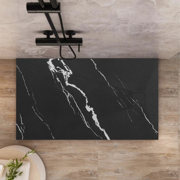 Cadita de dus 90x120 Magnum CARRARA Black - Img 3