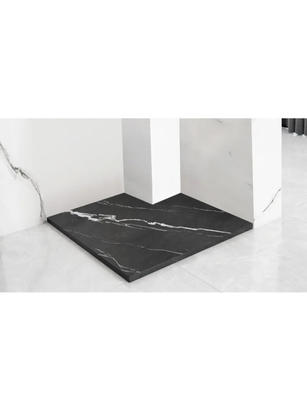 Cadita de dus 90x90 Bazalt CARRARA Black - Img 4