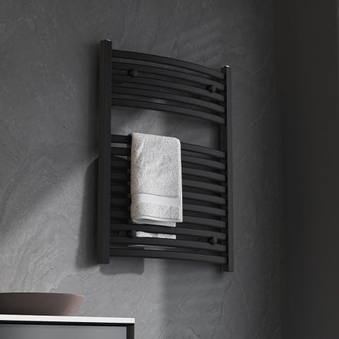 Calorifer vertical GAMA-BL-1 pentru baie 120x50, negru - Img 3