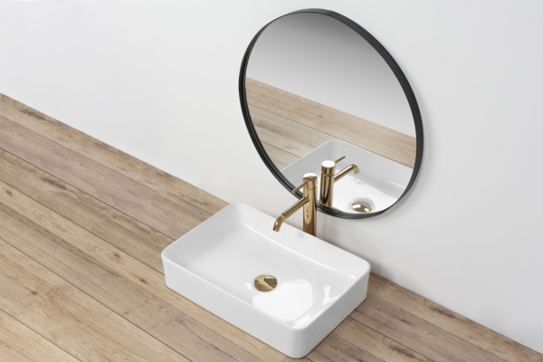 Chiuveta de blat REA Avia, 51x34.5 x 11 cm, Montaj Pe Blat, Design Deosebit, Ceramica Sanitara, Alb - Img 6