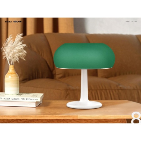 Lampa Solara LED Portabila si Reincarcabila de Interior Exterior, Mushroom Neosimply, 500 lumeni, 4 Moduri de utilizare, panou solar, Green - Img 2