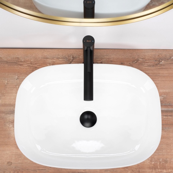 Lavoar ceramic pentru blat Rea Angie - Img 5