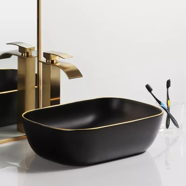 Lavoar de blat PRO TOKYO BLACK MAT GOLD EDGE - Img 2