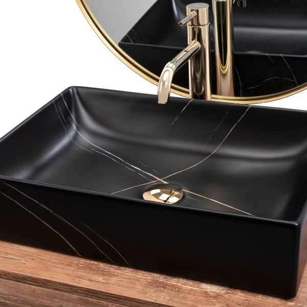 Lavoar de blat REA INGA black marble - Img 3