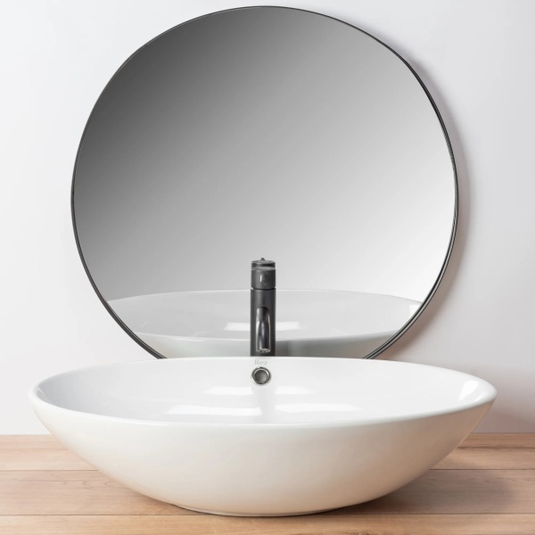 Lavoar De Blat REA OLGA, Dimensiuni 63 x 41.5 x 15 Cm, Montaj Pe Blat, Forma Ovala, Ceramica Sanitara, Alb - Img 3