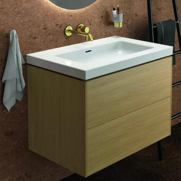 Lavoar pe mobilier Ideal Standard Atelier Extra alb lucios cu orificiu preaplin 81 cm - Img 11