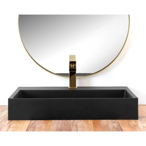 Lavoar REA Goya 50 Black Mat, 50x37cm, compozit - Img 4