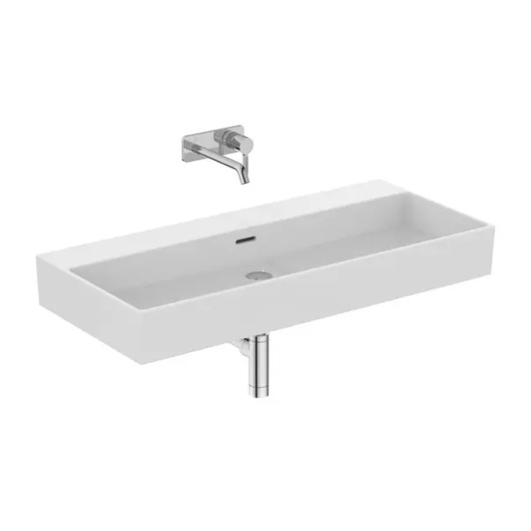 Lavoar suspendat Ideal Standard Atelier Extra alb lucios cu orificiu preaplin 100 cm - Img 5