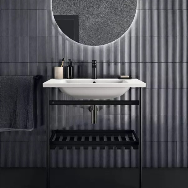 Lavoar suspendat Ideal Standard i.life B alb lucios 81 cm cu orificiu baterie si preaplin - Img 7