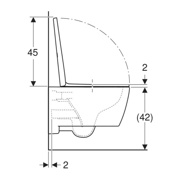 Pachet vas wc suspendat Geberit iCon si Rezervor , Wc cu cadru incastrat Geberit Duofix Sigma UP320 - Img 6