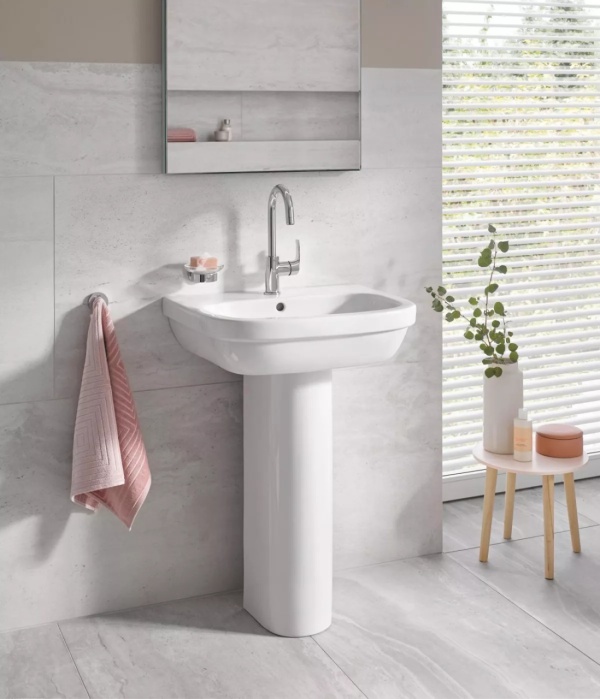Piedestal lavoar Grohe Euro Ceramic 39202000, montaj pe podea, ceramica, culoare alb, - Img 2