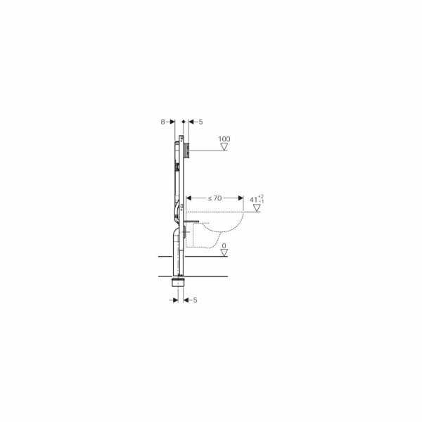 Rezervor Wc Geberit Duofix cu cadru incastrat, Sigma , 8cm Grosime - Img 3