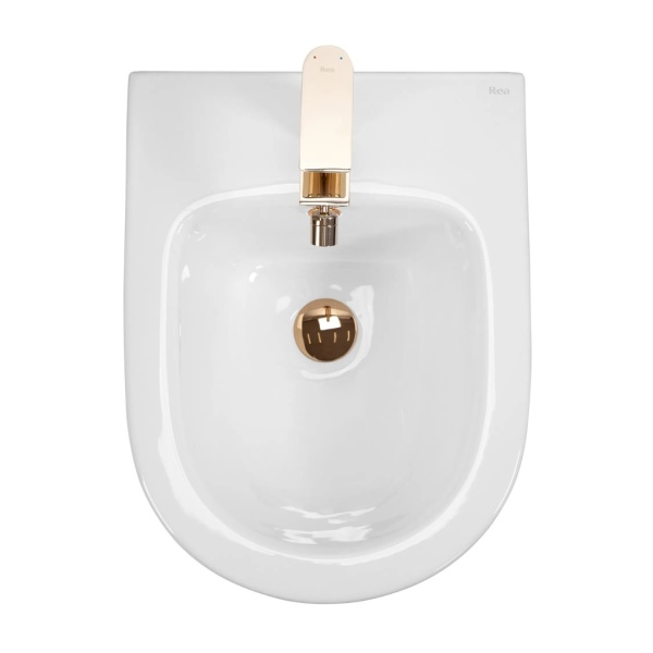 Set Bideu si Vas WC PRO GROHE, Vas WC CARLO Mini Gold Edge Rimless+Bideu +Capac Soft-Close SLIM PREMIUM +Cadru+Clapeta La Alegere, Montaj Suspendat, Ceramica Sanitara - Img 7