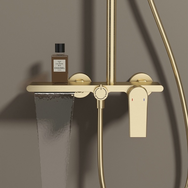 Set de dus AMANDA, Cu trei functii, Design modern , Culoare Brushed Gold - Img 3