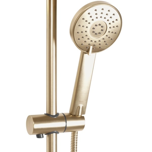Set de dus Rea Bliss cu doua functii, Cap Termostatic, Culoare Brush Gold - Img 7
