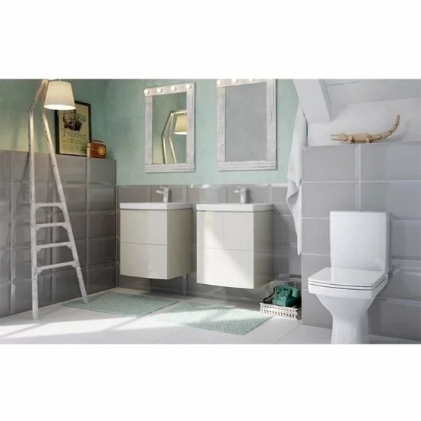 Set vas WC pe pardoseala Cersanit Easy New Clean On cu rezervor si capac inchidere lenta - Img 5