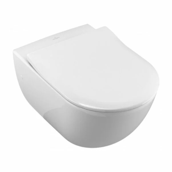 Set vas wc si bideu suspendat Villeroy&amp;Boch Avento Direct Flush cu capac slim soft close - Img 5