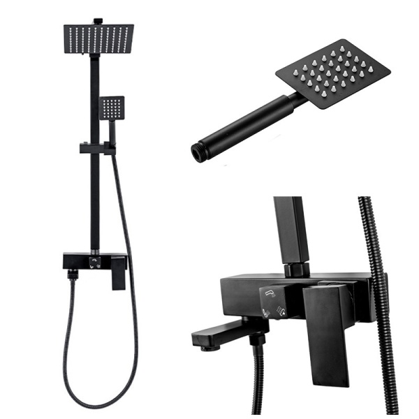 Sistem de dus PRO, Dus cu efect de ploaie, Finisaj Negru - Img 8