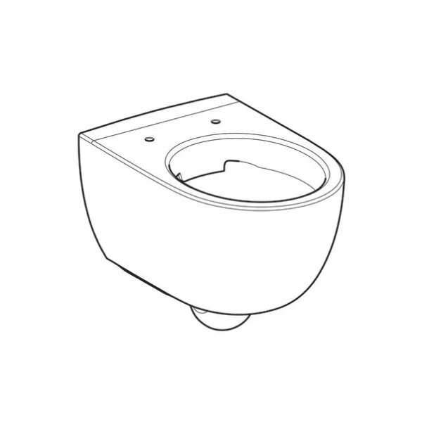Vas wc suspendat Geberit Selnova Rimfree fara capac alb cu forma inchisa - Img 2