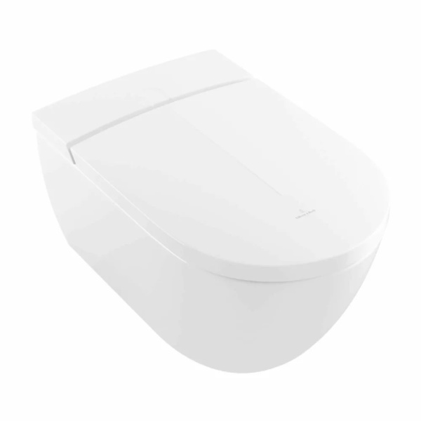 Vas wc suspendat Villeroy&amp;Boch ViClean-I 100 cu functie de bideu electric, Culoare Alb - Img 2