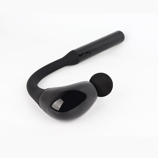Aparat De Masaj Cu Maner Extins SeveShop, Cu Percutii, 5 Viteze, 4 Capete Interchangeabile, Pentru Intreg Corpul, Motor Fara Perii Silentios, Baterie 2500 mAh, Incarcare USB-C, Design Portabil, Relaxare Musculara, Negru - Img 2