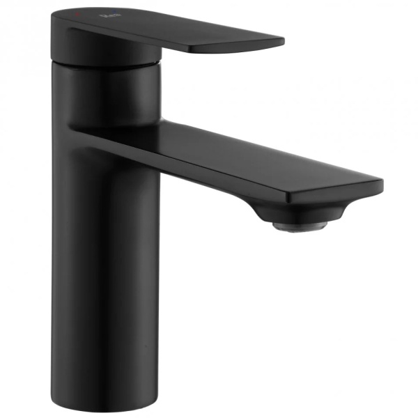 Baterie Lavoar REA STORM BLACK LOW, Montaj Pe Blat, Capat Fix, Inaltime 15 Cm, Finisaj Negru Mat - Img 2