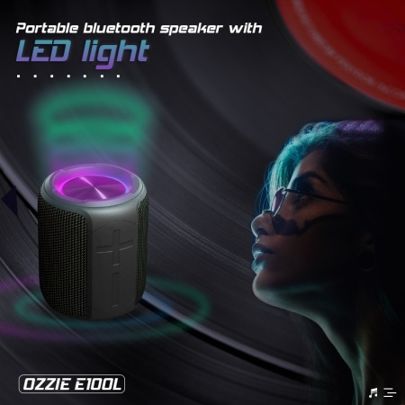Boxa Portabila SeveShop E10, Rezistenta la Apa IPX67, Conectivitate Bluetooth 5.0, Sunet Clar si Puternic, Design Compact si Portabil, Autonomie Extinsa, Ideala pentru Activitati in Aer Liber, Petreceri, Relaxare Acasa sau la Piscina, Negru Electric - Img 2
