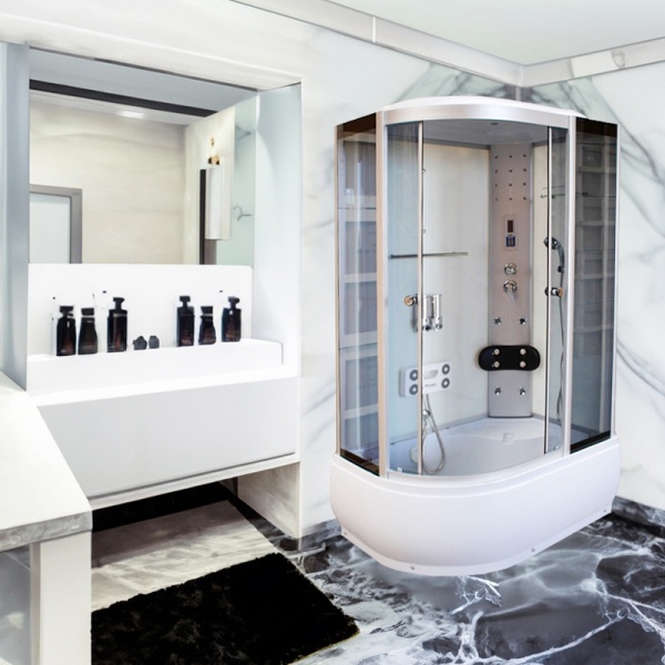 Cabina de dus cu hidromasaj si sauna WSH7106RWS, Dimensiuni 120x80 CM, Dreapta - Img 10